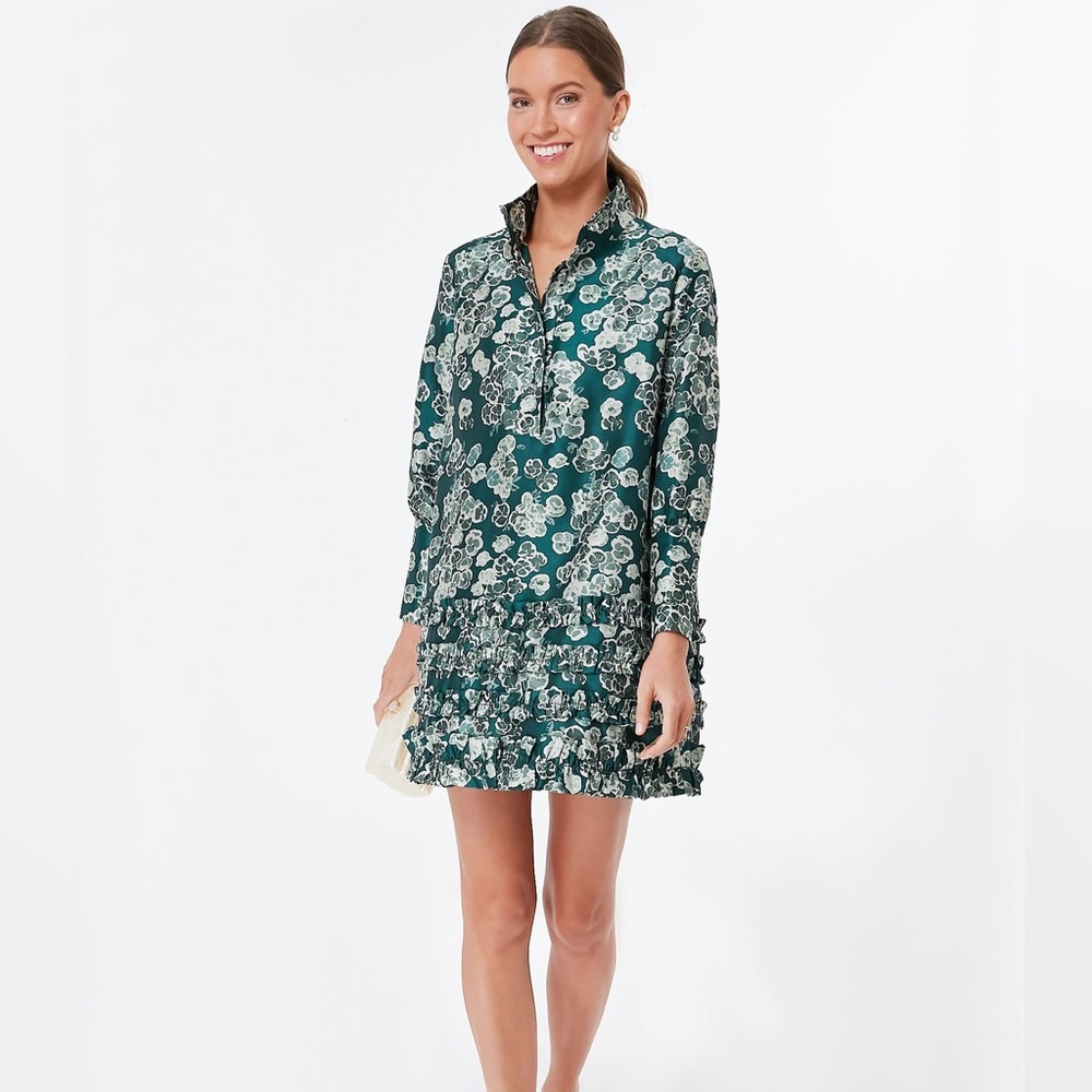 Tuckernuck Green Floral Mini Dress